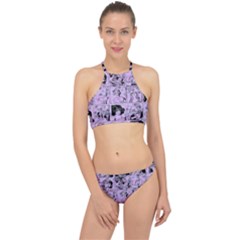 Lilac Yearbook 1 Racer Front Bikini Set