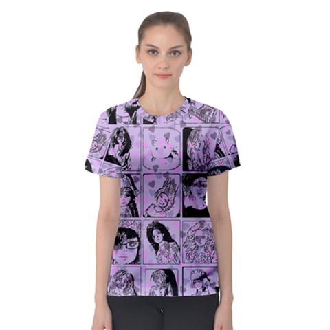 Lilac Yearbook 2 Women s Sport Mesh Tee by snowwhitegirl