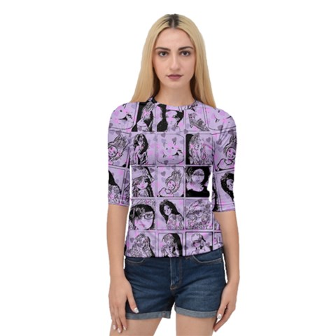 Lilac Yearbook 2 Quarter Sleeve Raglan Tee by snowwhitegirl