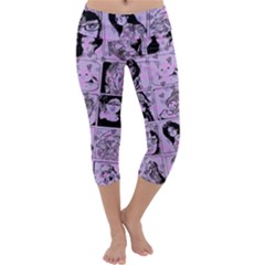 Lilac Yearbook 2 Capri Yoga Leggings by snowwhitegirl