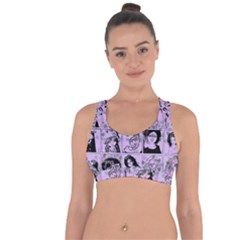 Lilac Yearbook 2 Cross String Back Sports Bra by snowwhitegirl