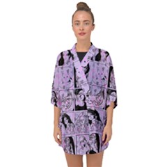 Lilac Yearbook 2 Half Sleeve Chiffon Kimono