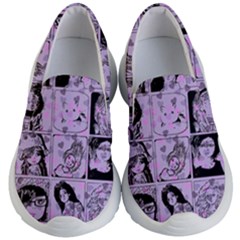 Lilac Yearbook 2 Kid s Lightweight Slip Ons by snowwhitegirl