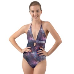 Wormhole 2514312 1920 Halter Cut-out One Piece Swimsuit by snowwhitegirl