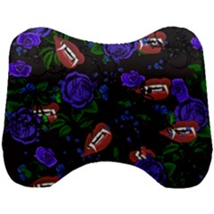 Blue Rose Vampire Head Support Cushion by snowwhitegirl