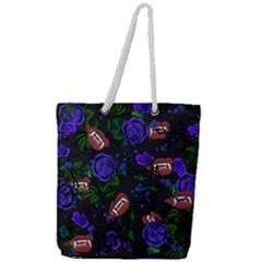 Blue Rose Vampire Full Print Rope Handle Tote (large) by snowwhitegirl