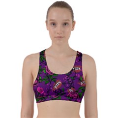 Purple  Rose Vampire Back Weave Sports Bra by snowwhitegirl