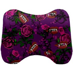 Purple  Rose Vampire Head Support Cushion by snowwhitegirl