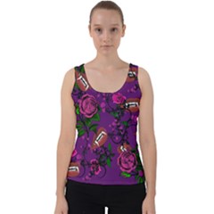 Purple  Rose Vampire Velvet Tank Top by snowwhitegirl