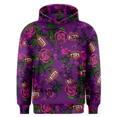 Purple  Rose Vampire Men s Overhead Hoodie by snowwhitegirl