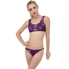 Purple  Rose Vampire The Little Details Bikini Set