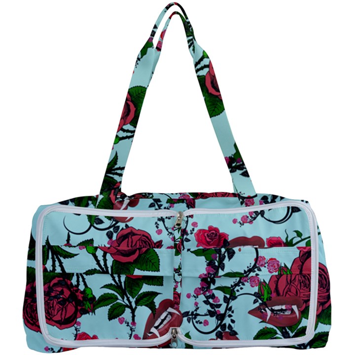 Light Blue Rose Vampire Multi Function Bag	