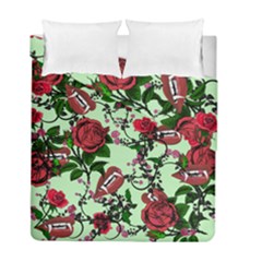 Green Rose Vampire Duvet Cover Double Side (full/ Double Size) by snowwhitegirl