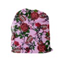 Pink Rose Vampire Drawstring Pouch (XL) View2