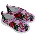 Pink Rose Vampire Velcro Strap Shoes View3