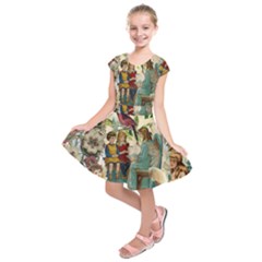 Angel Collage Kids  Short Sleeve Dress by snowwhitegirl