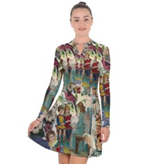 Angel Collage Long Sleeve Panel Dress by snowwhitegirl