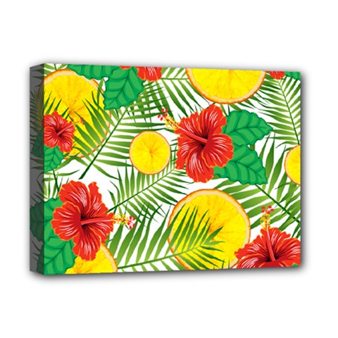 Orange Tropics Deluxe Canvas 16  X 12   by snowwhitegirl