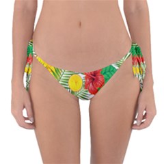 Orange Tropics Reversible Bikini Bottom by snowwhitegirl