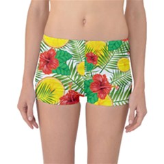 Orange Tropics Reversible Boyleg Bikini Bottoms by snowwhitegirl