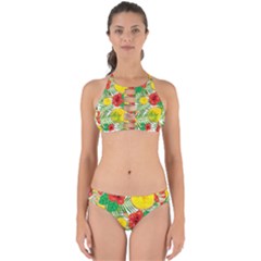 Orange Tropics Perfectly Cut Out Bikini Set by snowwhitegirl