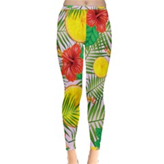 Orange Tropics Pink Inside Out Leggings