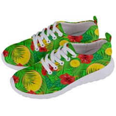 Orange Tropics Green Men s Lightweight Sports Shoes by snowwhitegirl