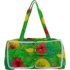 Orange Tropics Green Multi Function Bag	