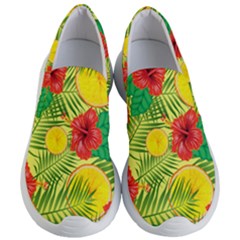 Orange Tropics Yellow Women s Lightweight Slip Ons by snowwhitegirl