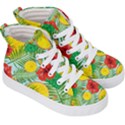 Orange Tropics Blue Kid s Hi-Top Skate Sneakers View3