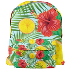 Orange Tropics Blue Giant Full Print Backpack by snowwhitegirl