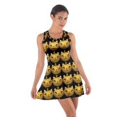 Cat Pumpkin Cotton Racerback Dress