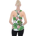 Flamingo Floral White Piece Up Tank Top View2