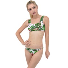 Flamingo Floral White The Little Details Bikini Set by snowwhitegirl