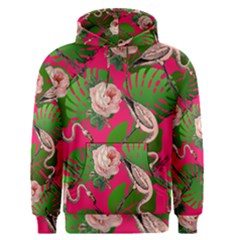 Flamingo Floral Pink Men s Pullover Hoodie by snowwhitegirl