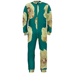 Teal Tulips Onepiece Jumpsuit (men)  by snowwhitegirl