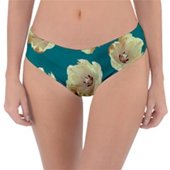 Teal Tulips Reversible Classic Bikini Bottoms by snowwhitegirl