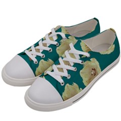 Teal Tulips Women s Low Top Canvas Sneakers by snowwhitegirl