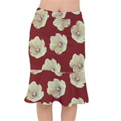 Red Tulips Mermaid Skirt by snowwhitegirl