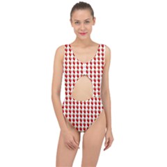 Strawberries Center Cut Out Swimsuit