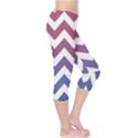 Pink Blue Black Ombre Chevron Capri Leggings  View4