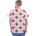 Watermelon Chevron Men s V-Neck Scrub Top View2