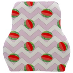 Watermelon Chevron Car Seat Velour Cushion 