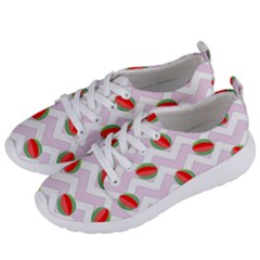 Watermelon Chevron Women s Lightweight Sports Shoes by snowwhitegirl