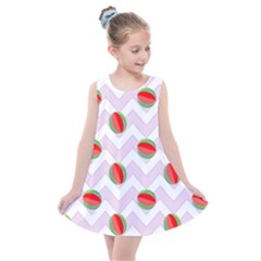 Watermelon Chevron Kids  Summer Dress