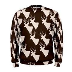 Brown Deer Pattern Men s Sweatshirt by snowwhitegirl