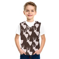 Brown Deer Pattern Kids  Sportswear by snowwhitegirl