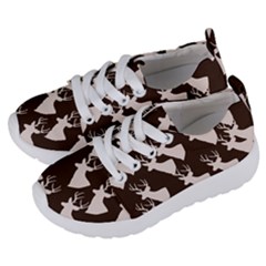 Brown Deer Pattern Kids  Lightweight Sports Shoes