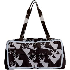 Brown Deer Pattern Multi Function Bag	