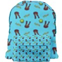 School Girl Pattern Blue Giant Full Print Backpack View1